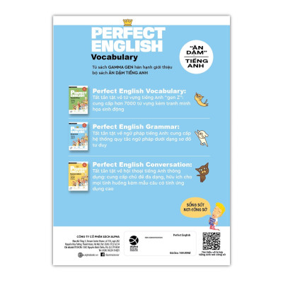 Combo 3 Sách Ăn Dặm Tiếng Anh: Perfect English Vocabulary (Tất Tần Tật Về Từ Vựng Tiếng Anh Gen Z) + Perfect English Grammar (Tất Tần Tật Về Ngữ Pháp Tiếng Anh) + Perfect English Conversation (Tất Tần Tật Về Hội Thoại Tiếng Anh Thông Dụng)