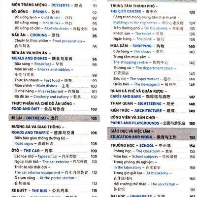 Combo 2 sách Từ điển hình ảnh Tam Ngữ Trung Anh Việt – Visual English Vietnamese Chinese Trilingual Dictionary +Tuyển tập cấu trúc cố định tiếng Trung ứng dụng +DVD tài liệu