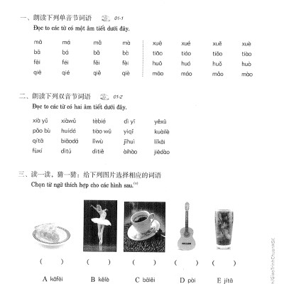 Combo Sách Giáo Trình Chuẩn HSK 1 - Sách Bài Học Và Bài Tập (Bộ 2 Cuốn)