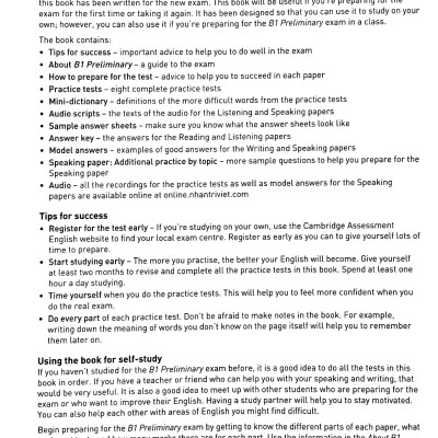 Cambridge English Qualifications - B1 Preliminary - 8 Practice Tests