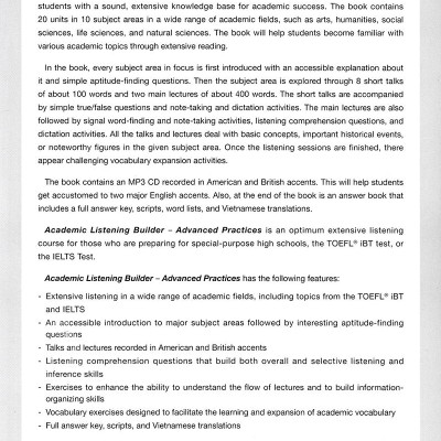 Academic Listening Builder