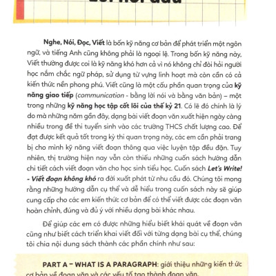 Let’s Write! - Viết Đoạn Không Khó - Tập 1 (Tái Bản 2023)