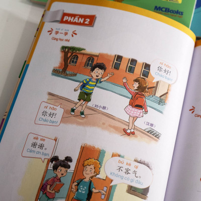 Sách - Combo: Giáo Trình Tiếng Trung Trẻ Em - Xin Chào Tiếng Trung Tập 1 (Bài Học+ Bài Tập)
