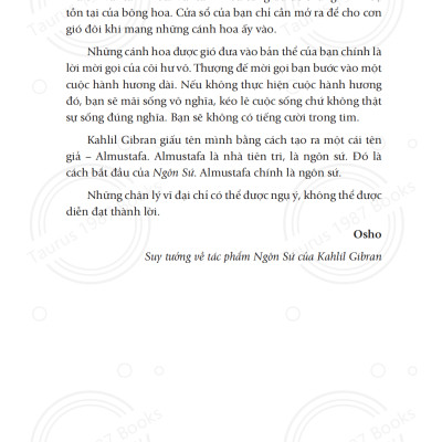 Đọc Ngôn Sứ, nói về Yêu - OSHO