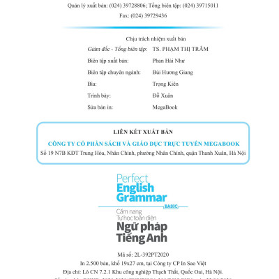 Perfect English Grammar - Cẩm Nang Tự Học Toàn Diện Ngữ Pháp Tiếng Anh - Basic