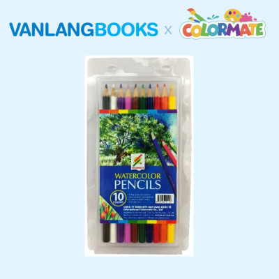 Sách 101 Bước Vẽ Chì Căn Bản Trong Hội Họa + Hộp 10 Cây Bút Chì Màu Nước Artist MS - Vanlangbooks x Colormate