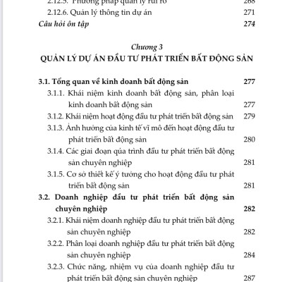 Đầu tư phát triển bất động sản và quản lý dự án đầu tư xây dựng