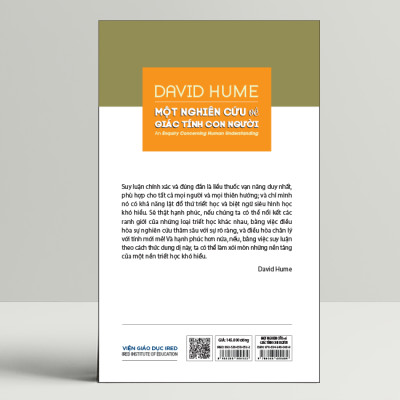 MỘT NGHIÊN CỨU VỀ GIÁC TÍNH CON NGƯỜI (An Enquiry Concerning Human Understanding) - David Hume - Hoàng Phú Phương dịch; Bùi Văn Nam Sơn hiệu đính - (bìa cứng)