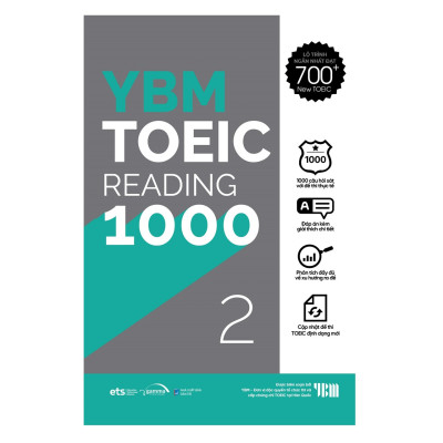 Trạm Đọc Official |  Combo YBM TOEIC Reading 1000 2 Vol (Trọn Bộ 2 Cuốn)