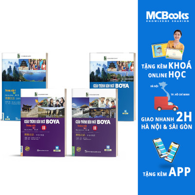 Combo Trọn Bộ 8 Cuốn Giáo Trình Hán Ngữ BOYA Trình Độ Sơ - Trung Cấp QP