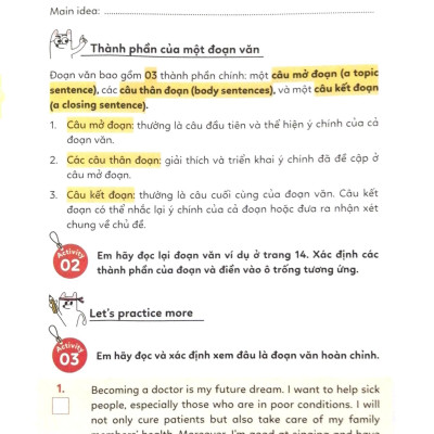 Let’s Write! - Viết Đoạn Không Khó - Tập 1 (Tái Bản 2023)