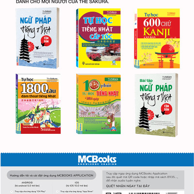 Tự Học Tiếng Nhật Dành Cho Người Mới Bắt Đầu ( tải APP MCBOOKS để trải nghiệm hệ sinh thái MCPlatform) Tặng Bookmark tuyệt đẹp