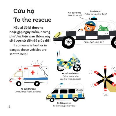 Thư Viện Từ Vựng Đầu Đời Cho Bé - Phương Tiện Giao Thông - On The Go!