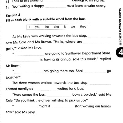 Graded Grammar Exercises 4