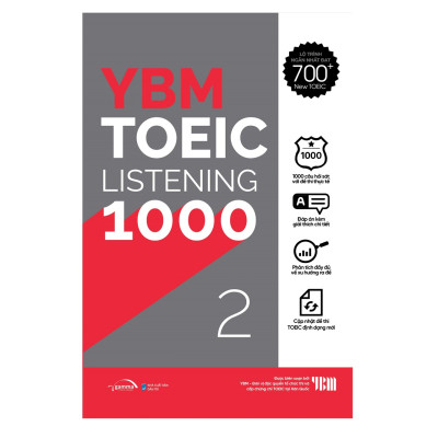Trạm Đọc Official |  Combo YBM TOEIC 1000 4 Vol (Trọn Bộ 4 Cuốn): YBM TOEIC Reading 1000 Trọn Bộ 2 Tập + YBM TOEIC Listening 1000 Trọn Bộ 2 Tập