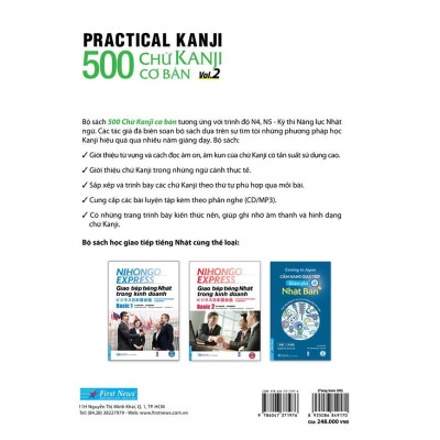 Sách 500 Chữ Kanji Cơ Bản Vol.2 + kèm CD Bản Quyền