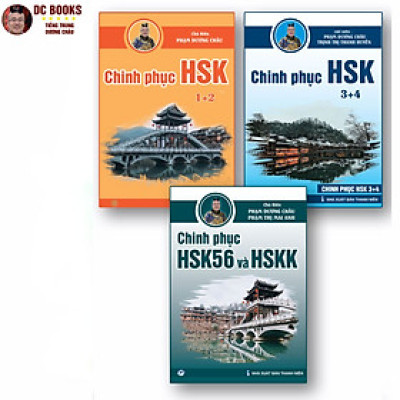 Sách - Combo Chinh Phục HSK 123456 - 3 Quyển - Luyện Thi HSK/HSKK - (Bài tập - Đáp án - Giải thích) - Phạm Dương Châu