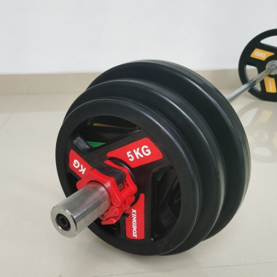 Tạ đĩa Gang bọc cao su FED-KB-20 phi 50- Loại 20kg (1 cái)