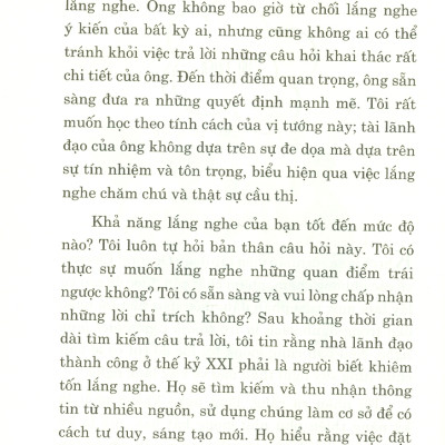 Sức Mạnh Của Sự Lắng Nghe (Power Listening) - Nghệ Thuật Làm Chủ Kỹ Năng Then Chốt Trong Kinh Doanh