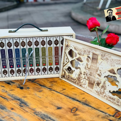 (Hộp gỗ giới hạn chỉ 600 bộ - nắp trượt quai da PU) BỘ THẾ CỤC QUỶ CỐC TỬ (trọn bộ 13 tập) - Hàn Xuyên Tử - Huy Hoang Bookstore 