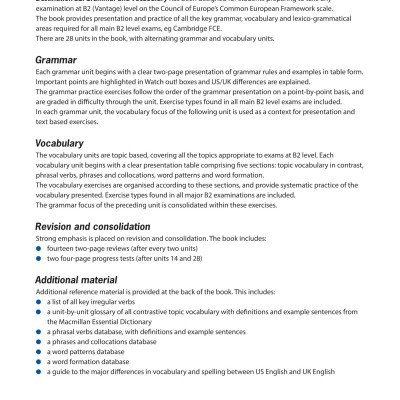 Destination B2 - Grammar And Vocabulary with Answer Key (Tái Bản)