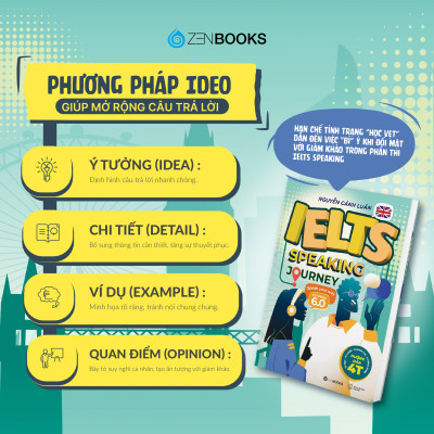 Sách - IELTS Speaking Journey: Lộ Trình Tự Học IELTS Speaking Từ Cơ Bản Đến Band 6.0