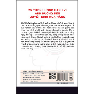 25 thiên hướng hành vi ảnh hưởng đến quyết định mua hàng (Tái bản)