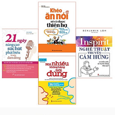 Combo sách: Nghệ thuật truyền cảm hứng trước đám đông - Nói nhiều không bằng nói đúng (MinhLongBooks)