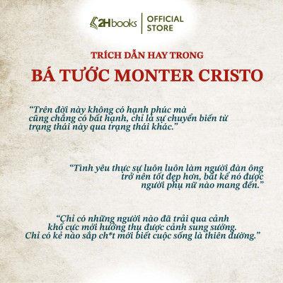 Sách Bá Tước Monte Cristo bìa cứng, Văn học kinh điển của Alexandre Dumas, tái bản mới nhất 2025