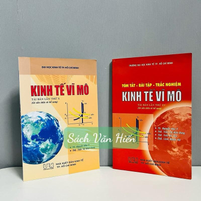 Sách - Combo Kinh Tế Vĩ Mô (Lý Thuyết + Bài Tập) - Trường ĐH Kinh Tế TP. Hồ Chí Minh