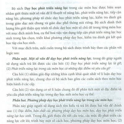 Dạy Học Phát Triển Năng Lực Môn Tiếng Việt Tiểu Học