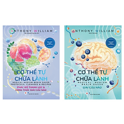 Sách - Combo 2 Cuốn Cơ Thể Tự Chữa Lành (Giải Cứu Não + Phác Đồ Thanh Lọc Và Công Thức Giải Cứu Não)