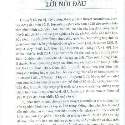 Lí Thuyết Phân Bố Giá Trị Cho Ánh Xạ Phân Hình Và Một Số Vấn Đề Liên Quan (ĐHSP)