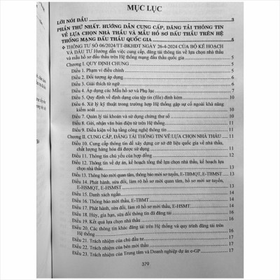 Sách Hướng Dẫn Cung Cấp, Đăng tải Thông Tin Về Lựa Chọn Nhà Thầu và Mẫu Hồ Sơ Đấu Thầu Trên Hệ Thống Mạng Đấu Thầu Quốc Gia - Thông tư 06/2024/TT-BKHĐT, Thông tư số 07/2024/TT-BKHĐT (V2420D)