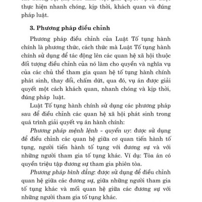 Hướng dẫn môn học Luật tố tụng hành chính - bản in 2024