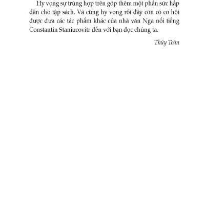 Một Cuộc Chạy Trốn - Tuyển tập truyện ngắn Nga - Tác giả Constantin Staniukovic; Thúy Toàn tuyển dịch