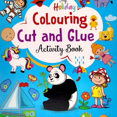 My Holiday Colouring Cut And Glue Activity Book