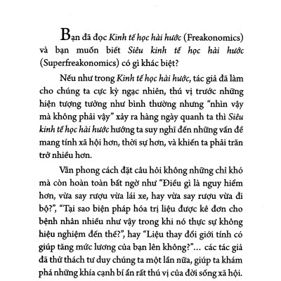 Siêu Kinh Tế Học Hài Hước (Tái Bản) (Tặng Kèm Tickbook)