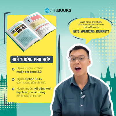 Sách - IELTS Speaking Journey: Lộ Trình Tự Học IELTS Speaking Từ Cơ Bản Đến Band 6.0