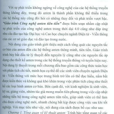 Giáo trình Công nghệ Anten tiên tiến