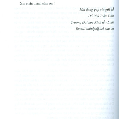 Giáo trình Lập Và Thẩm Định Dự Án Đầu Tư: Lý Thuyết - Tình Huống Thực Tế Và Bài Tập (Sách dành cho những người muốn khởi nghiệp thành công) - Đỗ Phú Trần Tình (Chủ biên); Nguyễn Thanh Huyền; Nguyễn Văn Nên; Trần Thị Kim Đào; Lê Thị Phương Loan)