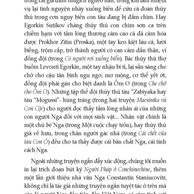 Một Cuộc Chạy Trốn - Tuyển tập truyện ngắn Nga - Tác giả Constantin Staniukovic; Thúy Toàn tuyển dịch
