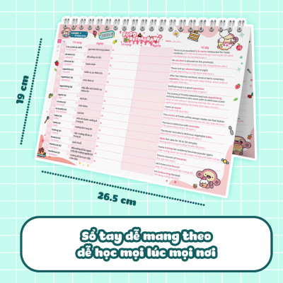 Combo Takenote IELTS 6000 Từ vựng theo chủ đề (2 Tập) (Band 5.5)