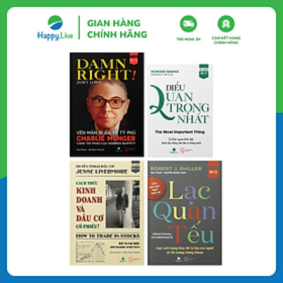 Bộ sách Trí Tuệ Tỷ Đô Của Các Bậc Thầy Đầu Tư 2022 (gồm 4 cuốn) - Happy Live