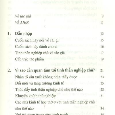 Tinh Thần Nghiệp Chủ - Một Dẫn Nhập - Eamonn Butler - Phạm Nguyên Trường dịch - (bìa mềm)