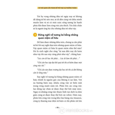 36 Thói Quen Cần Tránh Để Trẻ Thực Sự Trưởng Thành - Bản Quyền