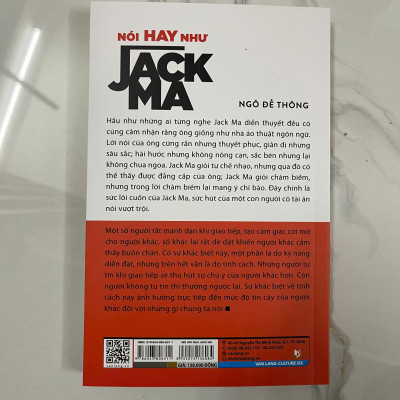 Sách - Nói Hay Như Jack Ma (VLA)