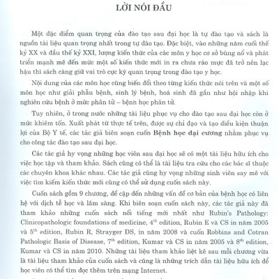 Bệnh Học Đại Cương (Dùng Cho Đào Tạo Bác Sĩ Và Học Viên Sau Đại Học)