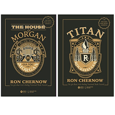 Bộ 2 Cuốn Về Hai Gia Tộc Lừng Lẫy : Gia Tộc Morgan + TiTan - Gia Tộc Rockefeller (Bìa Đen)