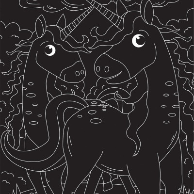 Scratch & Colour Unicorns